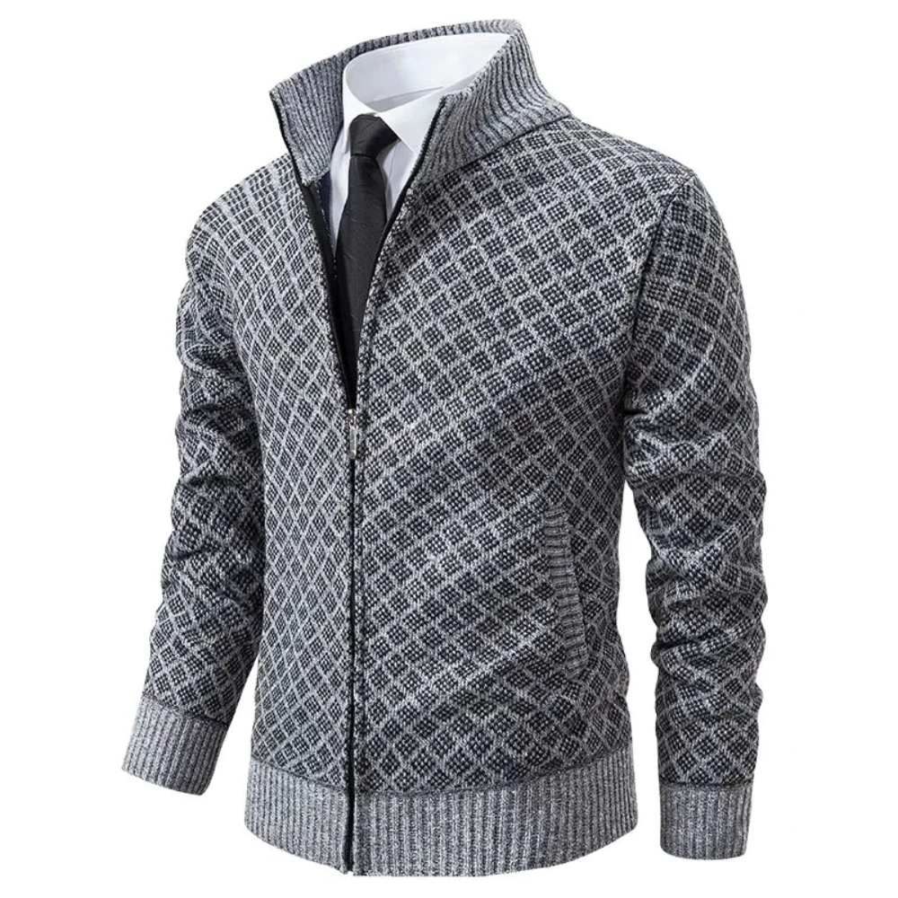 Louis - jacquard-cardigan