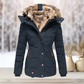 Clotilda - Elegante Winter-Pelzjacke mit Kapuze