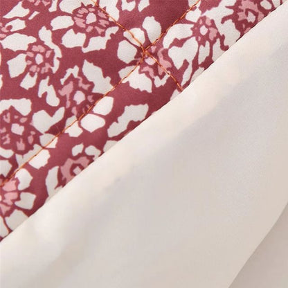 Rora - Gesteppte Jacke mit Blumenmuster für Frauen