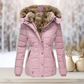 Clotilda - Elegante Winter-Pelzjacke mit Kapuze