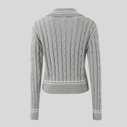 Calliope - Gestrickte Bomberjacke für Damen