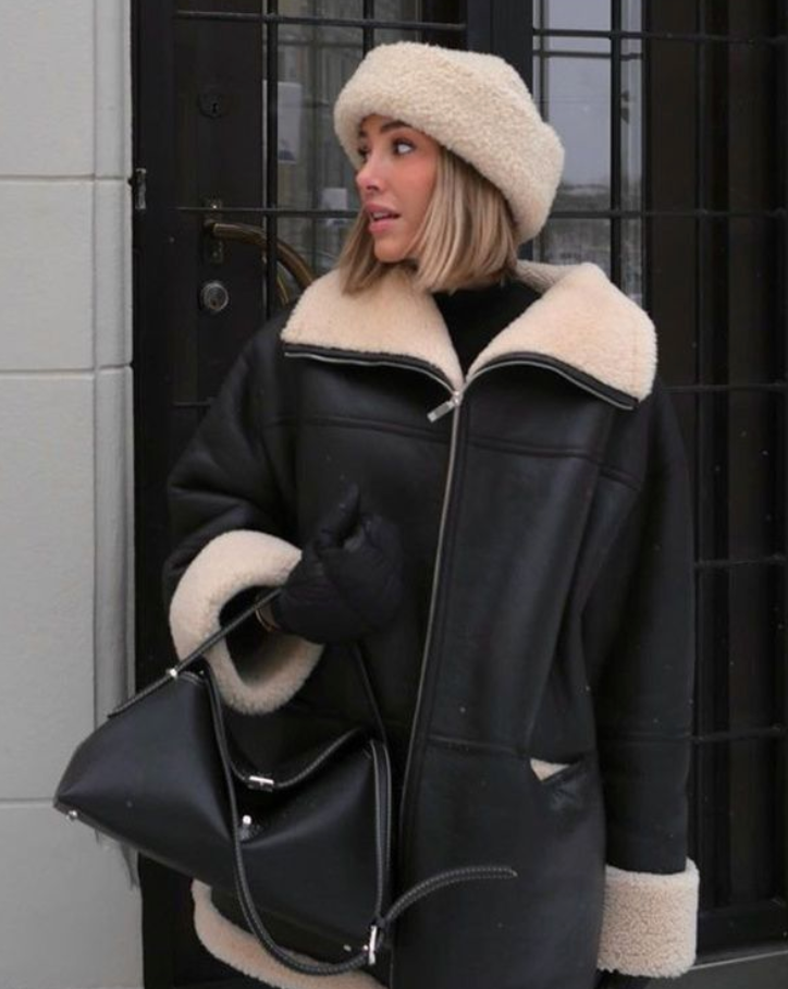 Modische Lederjacke - Aubrey