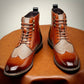 Elegante Herren Oxford Lederstiefel