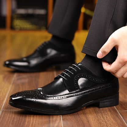 Elegante Herren Leder Business Schuhe