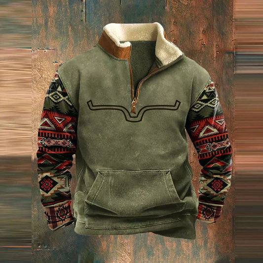 Codels - Stilvoller Komfort-Pullover mit Reißverschluss