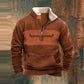 Grüner Viertel-Zip-Pullover - Max