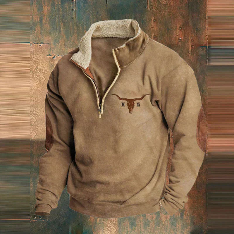 Codels - Stilvoller Komfort-Pullover mit Reißverschluss