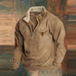 Grüner Viertel-Zip-Pullover - Max