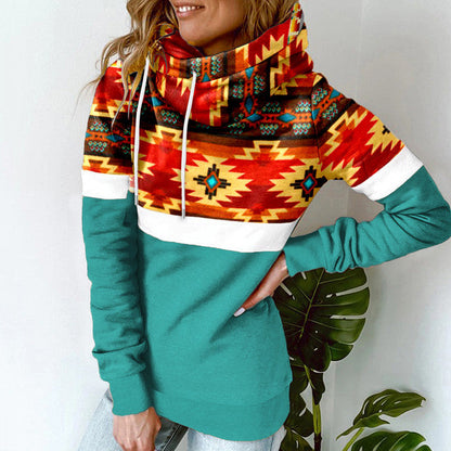 Katie - Kapuzenpulli mit Schalkragen