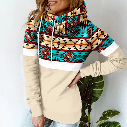 Katie - Kapuzenpulli mit Schalkragen