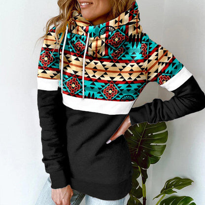 Katie - Kapuzenpulli mit Schalkragen