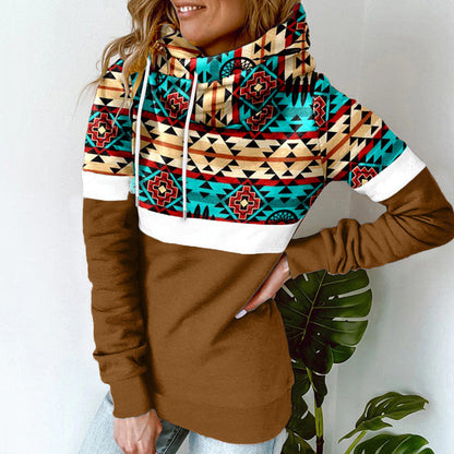 Katie - Kapuzenpulli mit Schalkragen