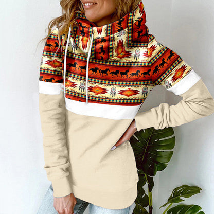 Katie - Kapuzenpulli mit Schalkragen