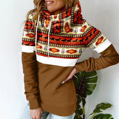 Katie - Kapuzenpulli mit Schalkragen