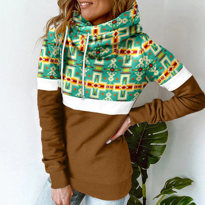 Katie - Kapuzenpulli mit Schalkragen