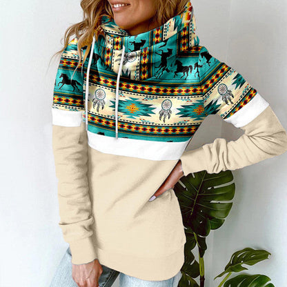 Katie - Kapuzenpulli mit Schalkragen