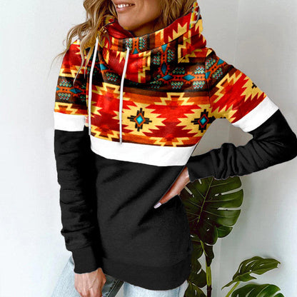 Katie - Kapuzenpulli mit Schalkragen