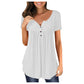 Roxanne – trendige königsblaue bluse mit knopfdetails