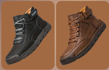 Orthopädische Herren Wanderschuhe aus Leder