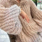 Angelina - Luxuriöser Strickpullover mit eleganten Glitzer-Details
