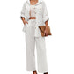 Schicke Damen-Freizeithose, Bluse und Hose für Damen