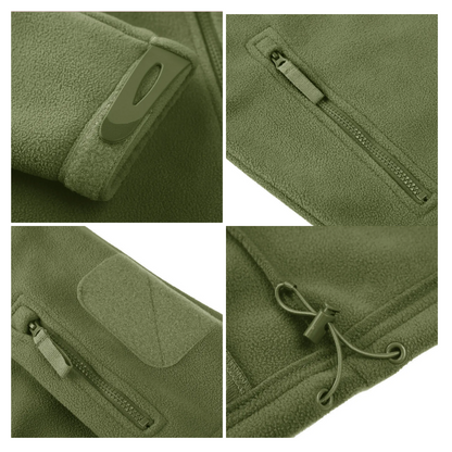 Elias - Zip Up Langarm Fleece Herrenjacke