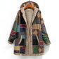 Emela - Bedruckte dicke Fleecejacke