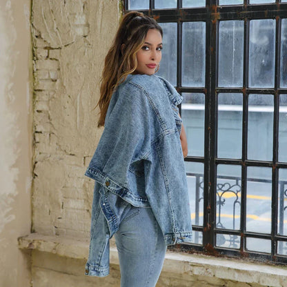 Klassische Jeansjacke mit Used-Look - Rylee