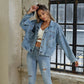 Klassische Jeansjacke mit Used-Look - Rylee