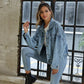 Klassische Jeansjacke mit Used-Look - Rylee