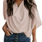 Marlene - Rosafarbener Eleganter Sommer-Pullover
