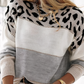 ZINNIA - Strickpullover mit Panther-Muster