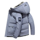 Herren Kapuzen Warme Winter Steppjacke | Vordertasche