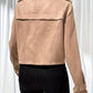 Sabrina - Geknöpfte Taschen Elegante Crop Jacket