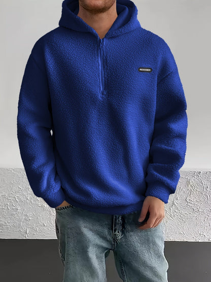 Xavier – stylischer pelz-hoodie für herren