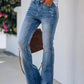 Blau Bootcut-Jeans - Laura