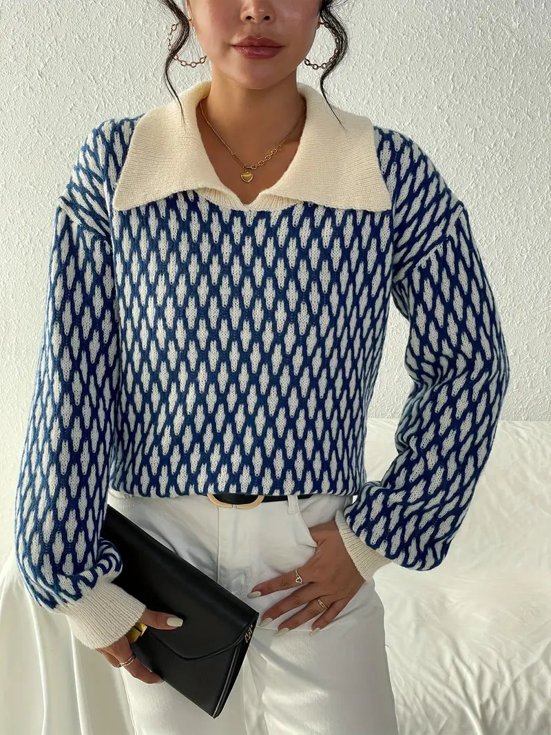 Pullover mit Argyle-Muster für Damen - Areene