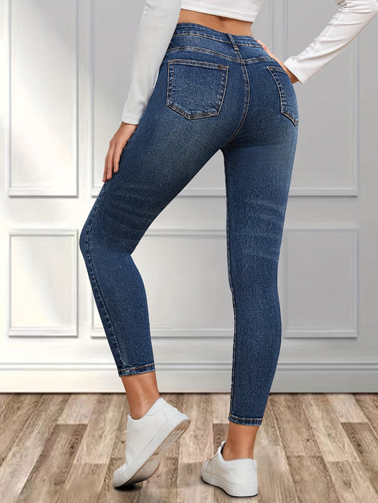 Dunkelblaue Skinny Jeans - Isabella