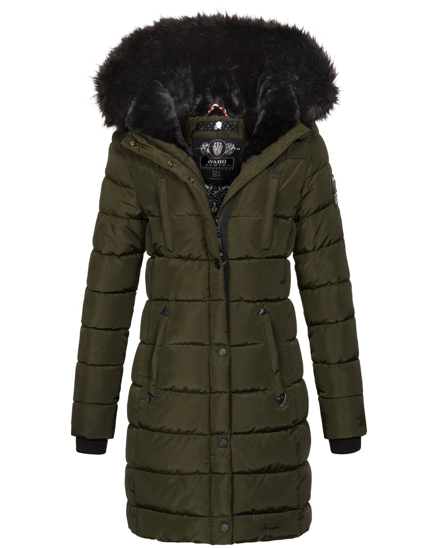 "Nicole" Winterjacke mit abnehmbarem Kunstfell