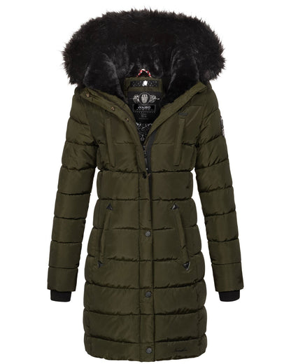 "Nicole" Winterjacke mit abnehmbarem Kunstfell