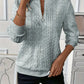 Pullover mit Reißverschluss-Detail – Schicker Komfort mit moderner Eleganz