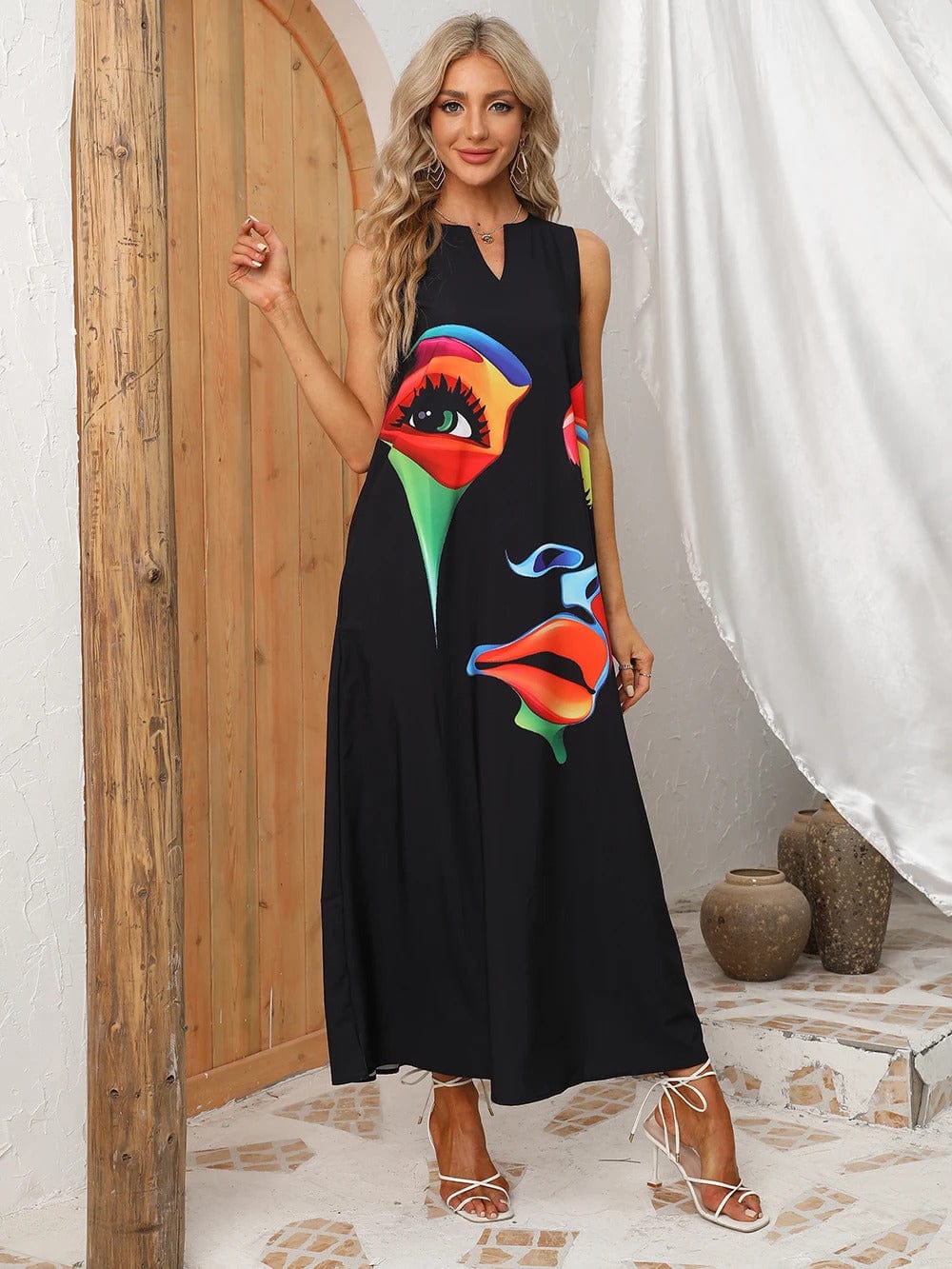 ANDIE - Bedrucktes langes Sommerkleid