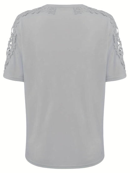 Sarah – lässiges rundhals-kurzarmshirt