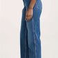 Mittelblaue Straight Jeans - Lena