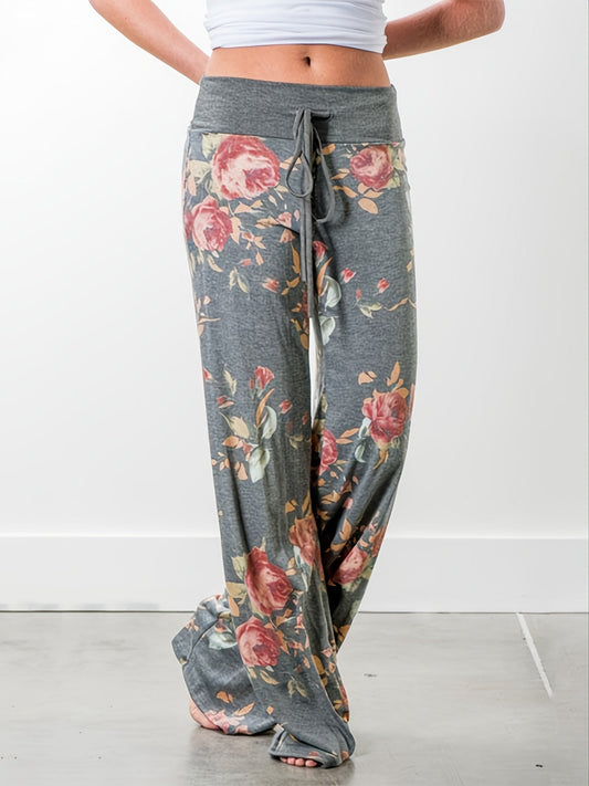 Graue Blumen-Sweathose - Sophie