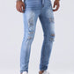 Sebastian – slim-fit-jeans mit legeren rissen