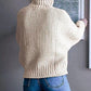 Evelyn | Einfarbiger langärmeliger Basic-Pullover