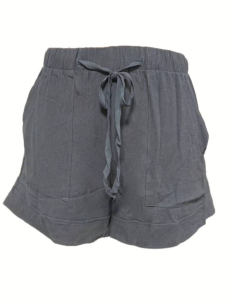 Blauer Freizeit-Shorts - Lena