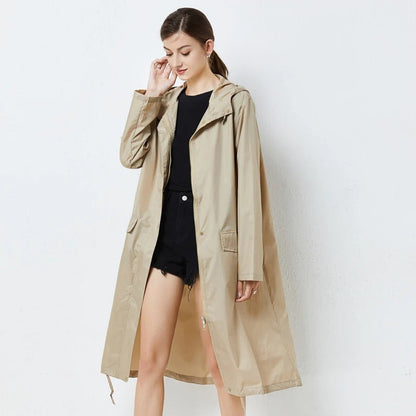 Robuster Regenmantel mit Kapuze für Damen - Marcela