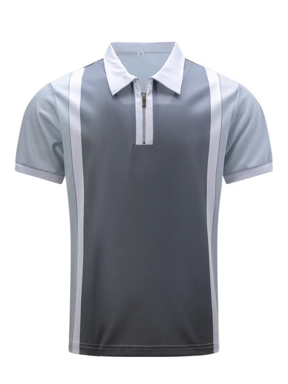 Ethan – lässiges kurzarmhemd mit stiripe-print